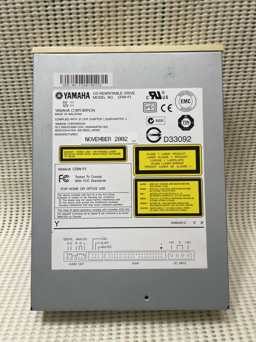 ☆41☆Yamaha☆CRW-F1☆①☆CD-RWドライブ☆Audio Master