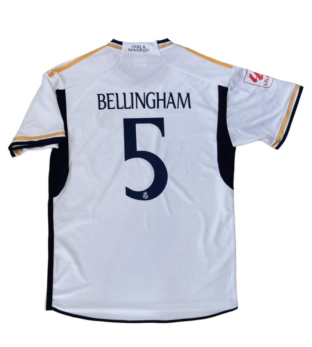 新品　べリンガム＃5　レアルマドリード（H）23/24モデル　　　ユニホーム　海外サッカー　背番号　Fサイズ　Mサイズ 