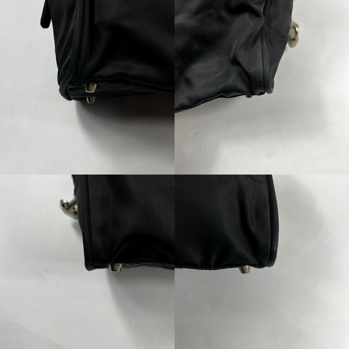 1円〜【入手困難品】 PRADA プラダ ハンドバッグ ナイロン ブラック 黒 