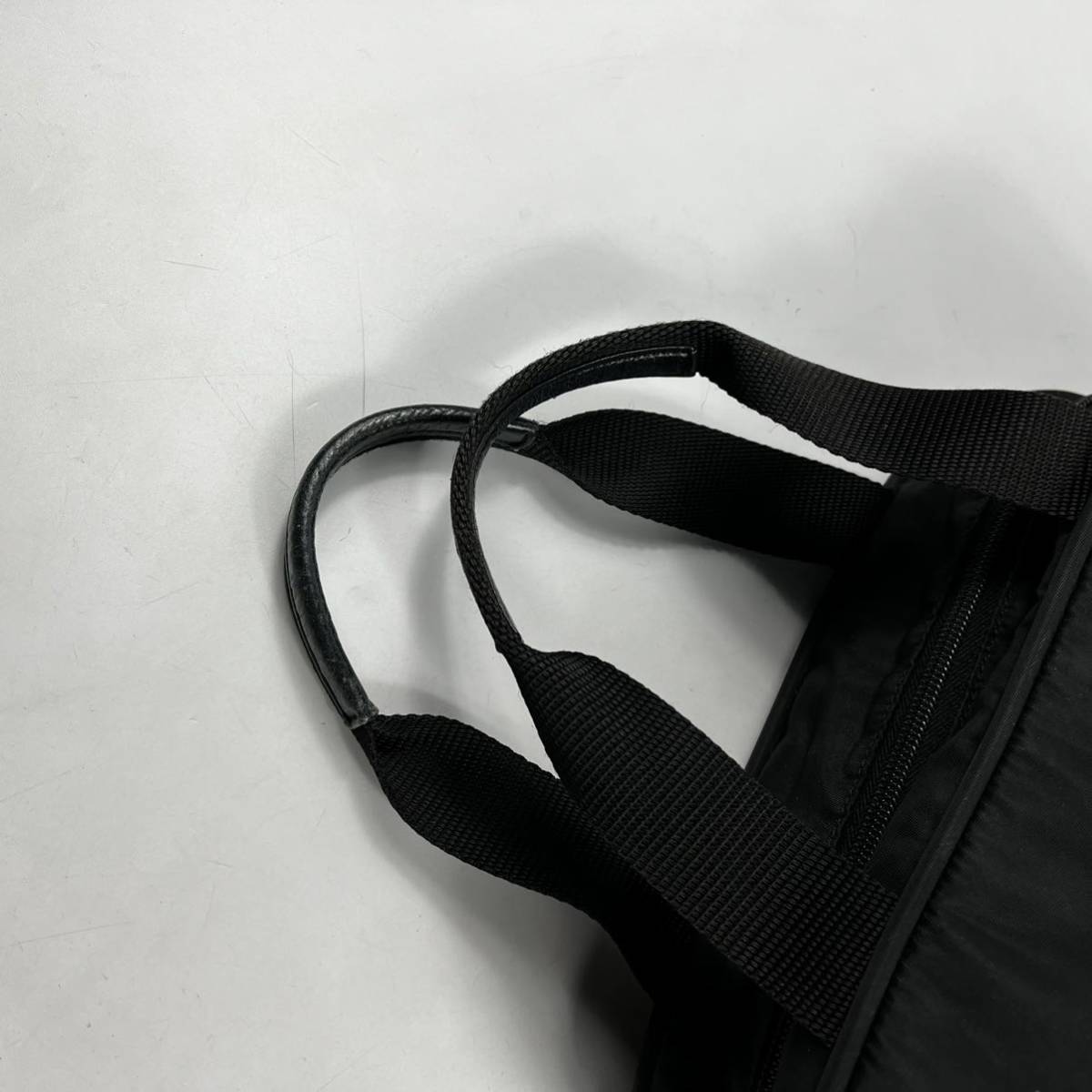 1円〜【入手困難品】 PRADA プラダ ハンドバッグ ナイロン ブラック 黒 
