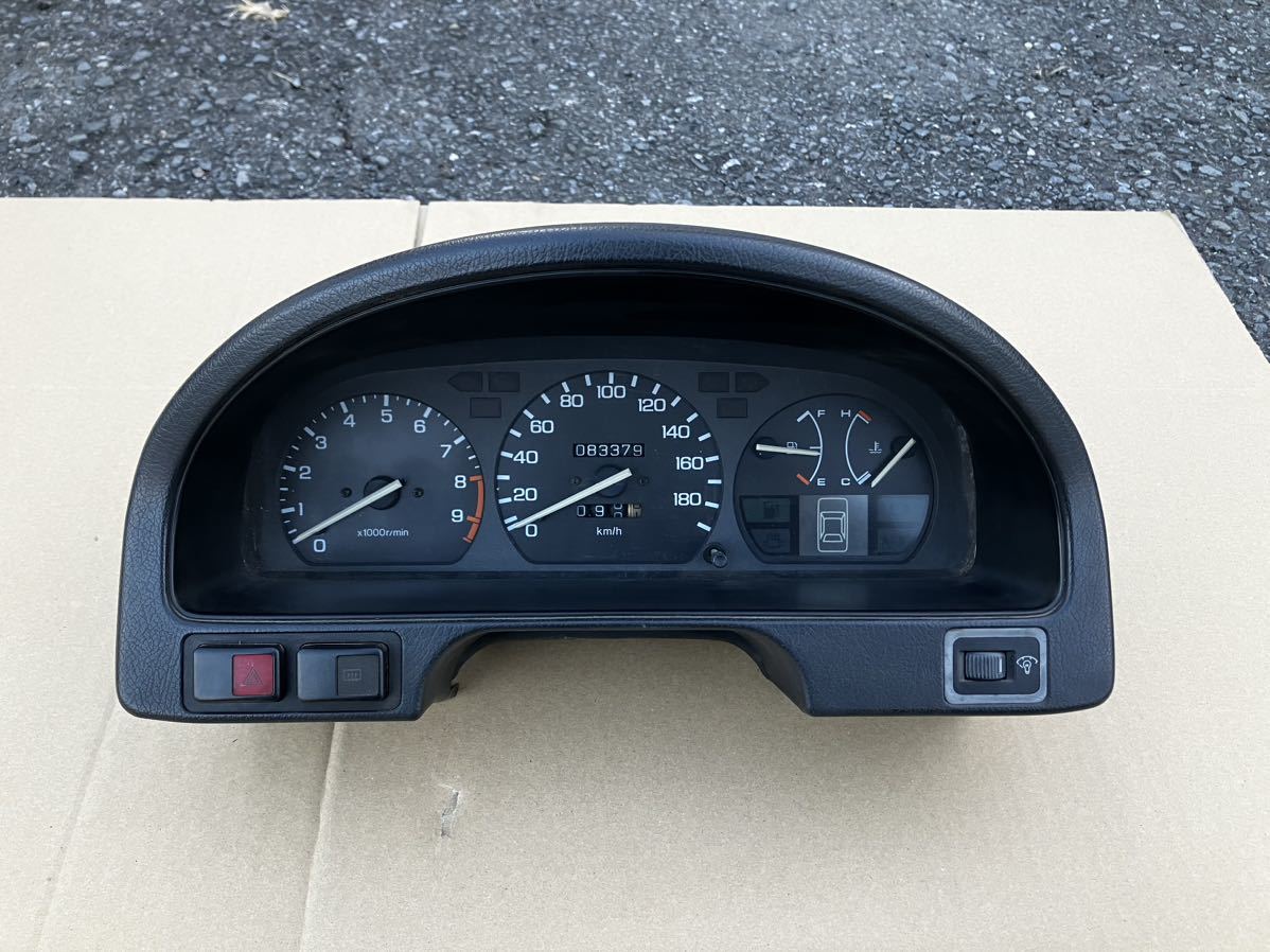 ホンダ EF8 CR-X 純正 メーター メーターフード セット 内装 スピード