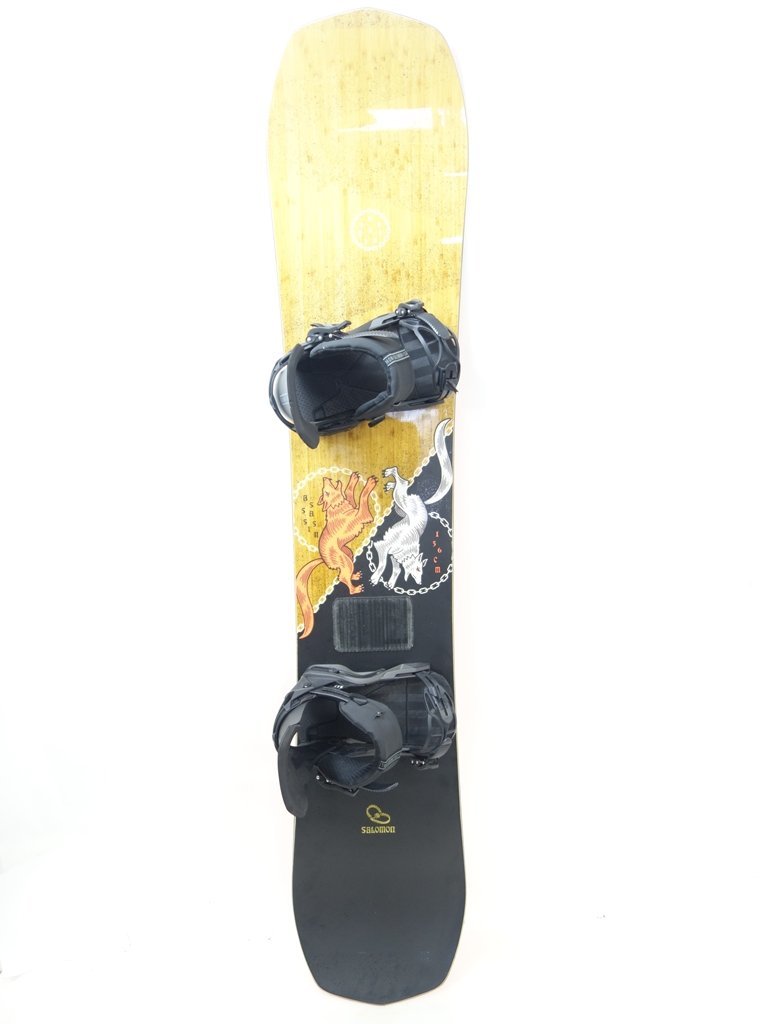 SALOMON×HEAD サロモン 程度良好バインディング付 スノーボードセット 