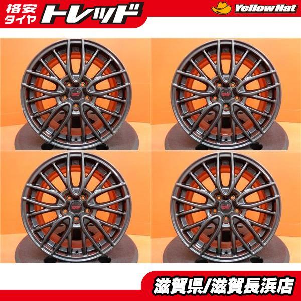 中古ホイール 4本 スバル WRX STi 純正ホイール 18インチ 8.5J +55 5H