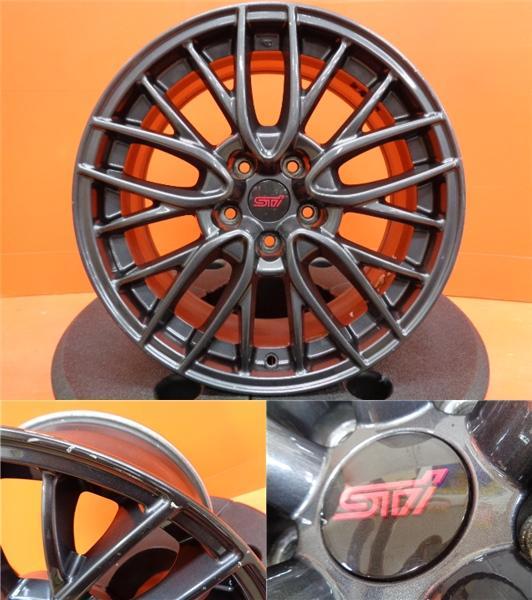 中古ホイール 4本 スバル WRX STi 純正ホイール 18インチ 8.5J +55 5H