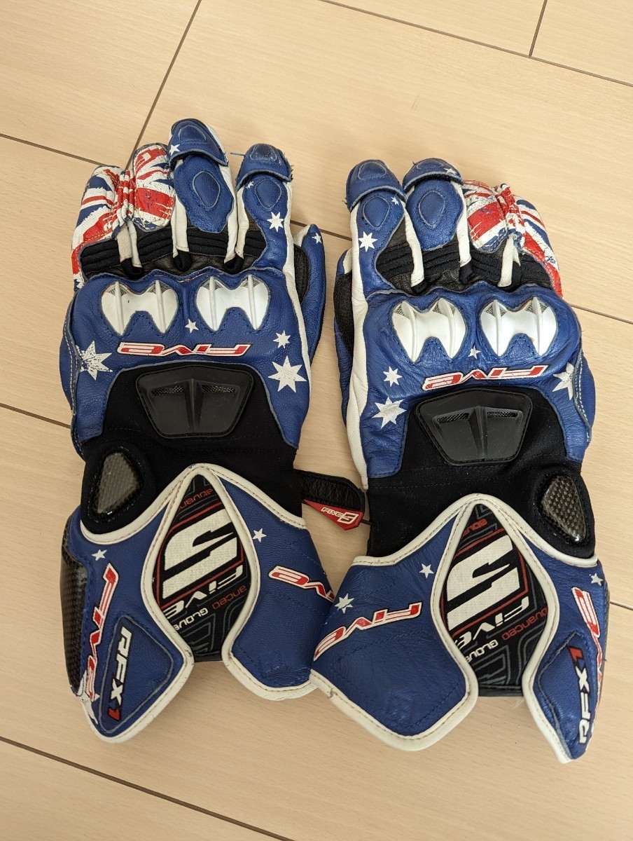 FIVE レーシンググローブ 青/白_1
