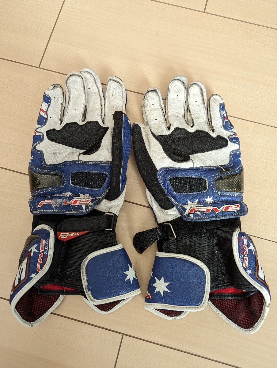 FIVE レーシンググローブ 青/白_2