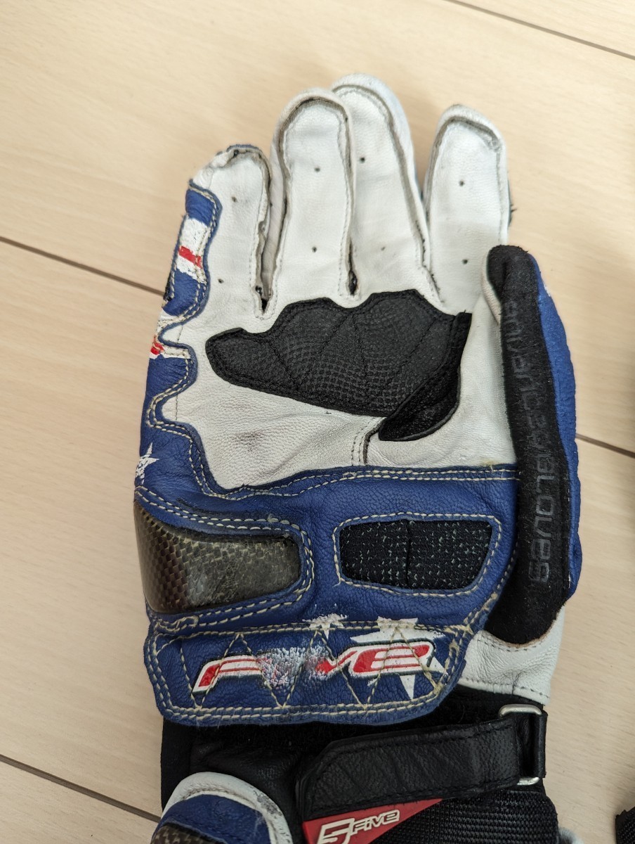 FIVE レーシンググローブ 青/白_4