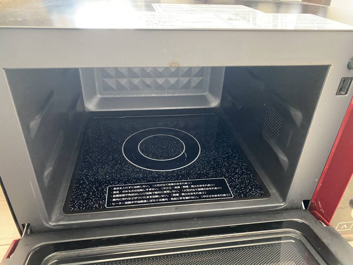 ジャンク品 17年製 山善 オーブンレンジ YRE-F250V(R) 配送サイズ140_7