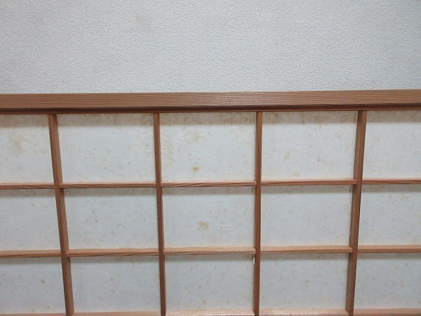 ★中古品★茶道具　京間用　杉縁　葦風炉先 I10917 【 美品 茶道具 杉縁 腰風炉先屏風 両面使い 裏アジロ 網代