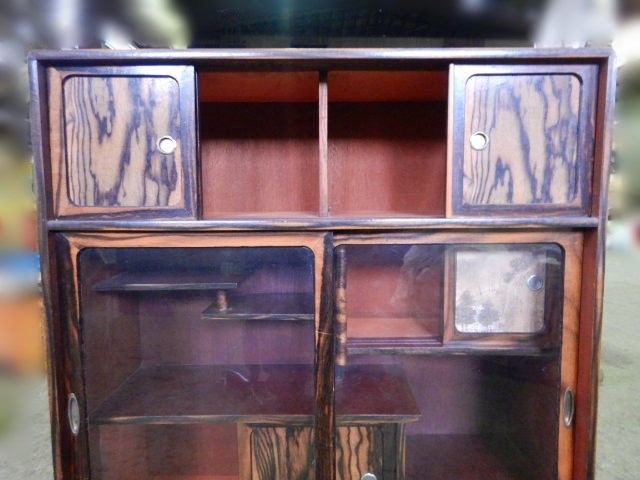 茶箪笥 黒柿調 茶棚 和家具 収納 古民具 古道具 飾り棚(箪笥)｜売買