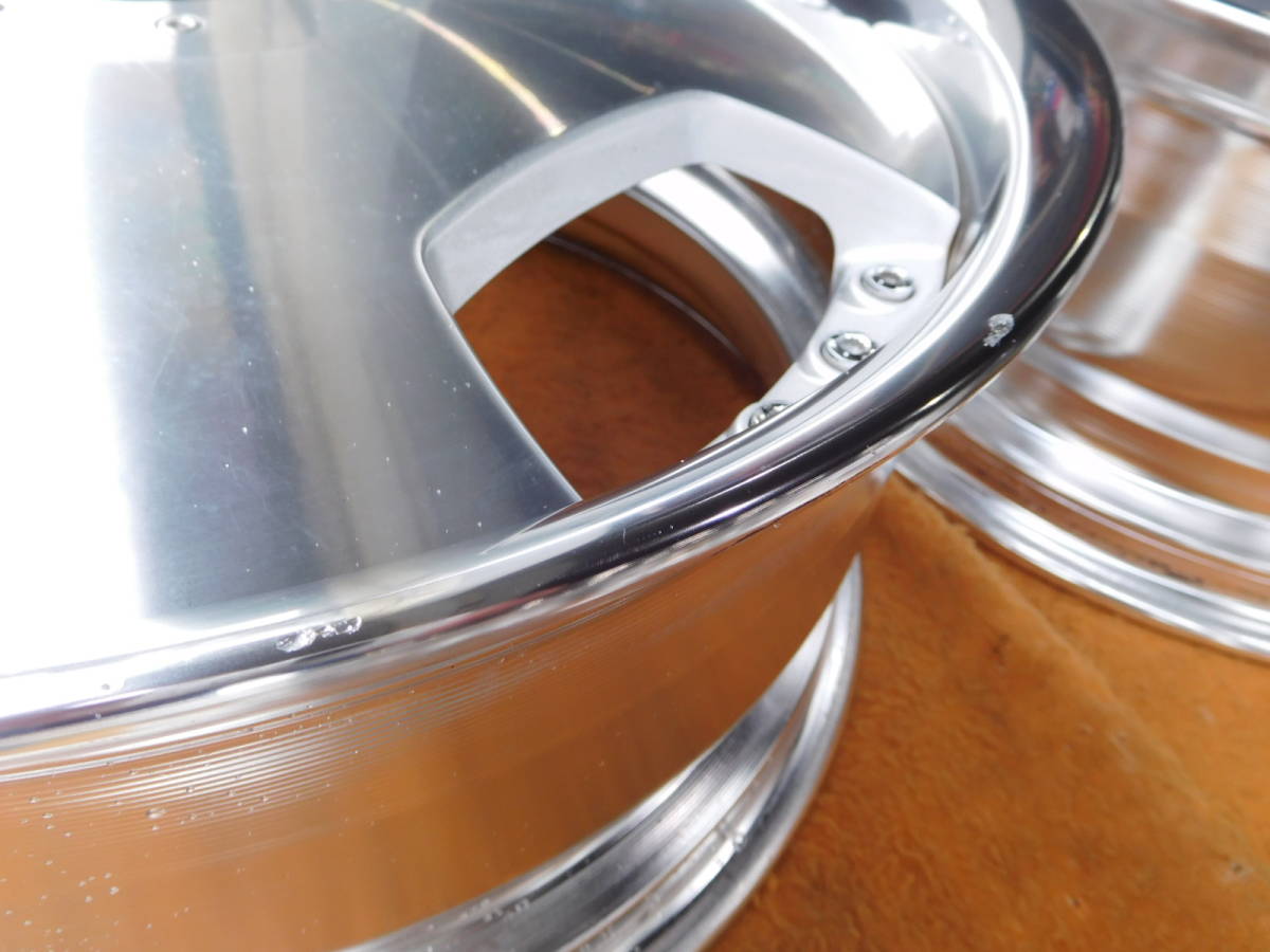 ☆ワーク・ユーロライン8.5J/9.5J×R19☆カットクリア４本セット深リム☆_4