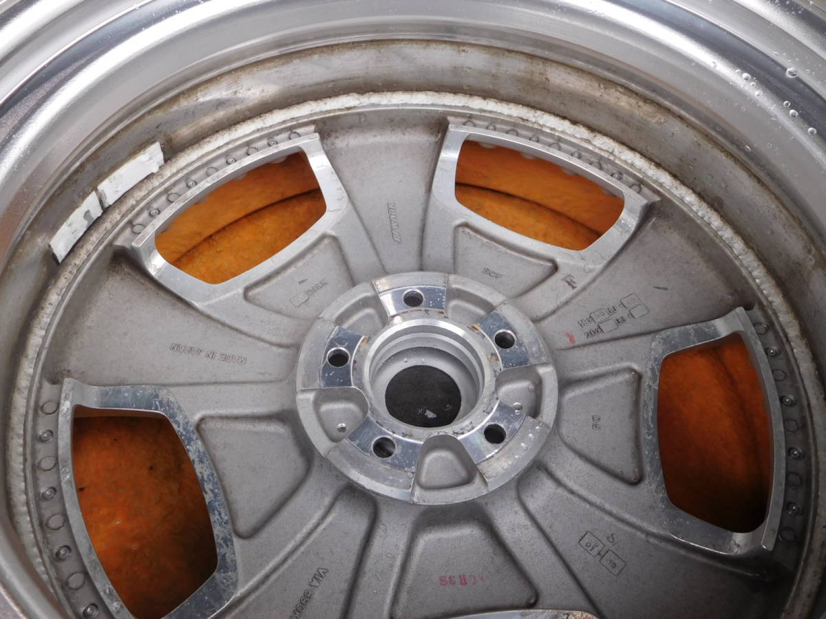 ☆ワーク・ユーロライン8.5J/9.5J×R19☆カットクリア４本セット深リム☆_8