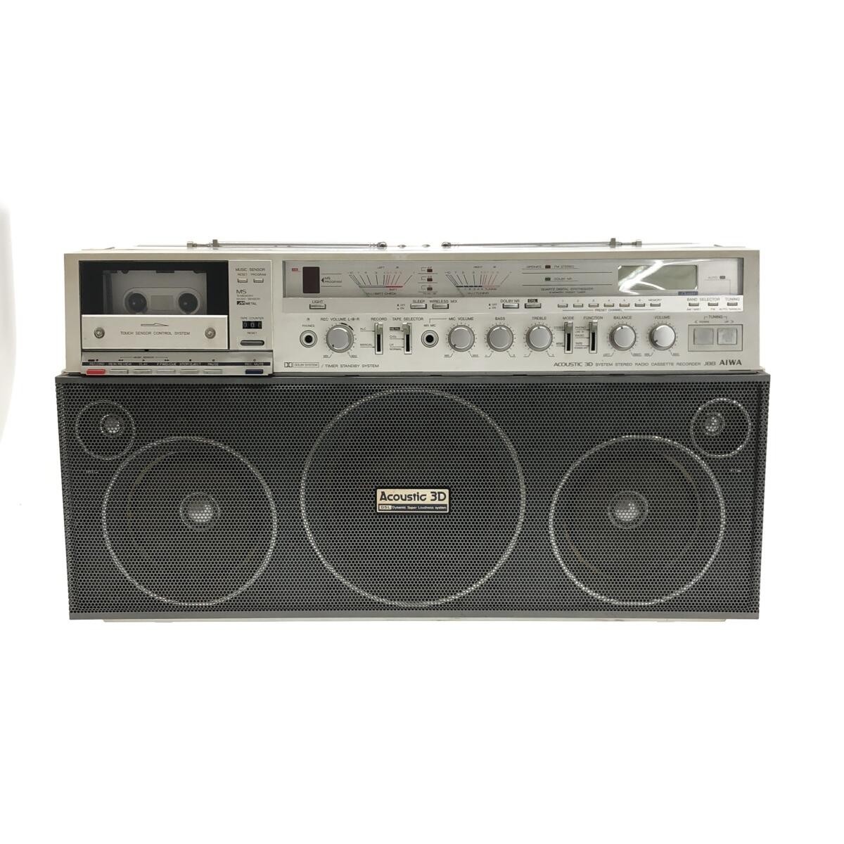 昭和レトロ】AIWA Acoustic 3D CS-J88 大型ラジカセ ラジオ カセット