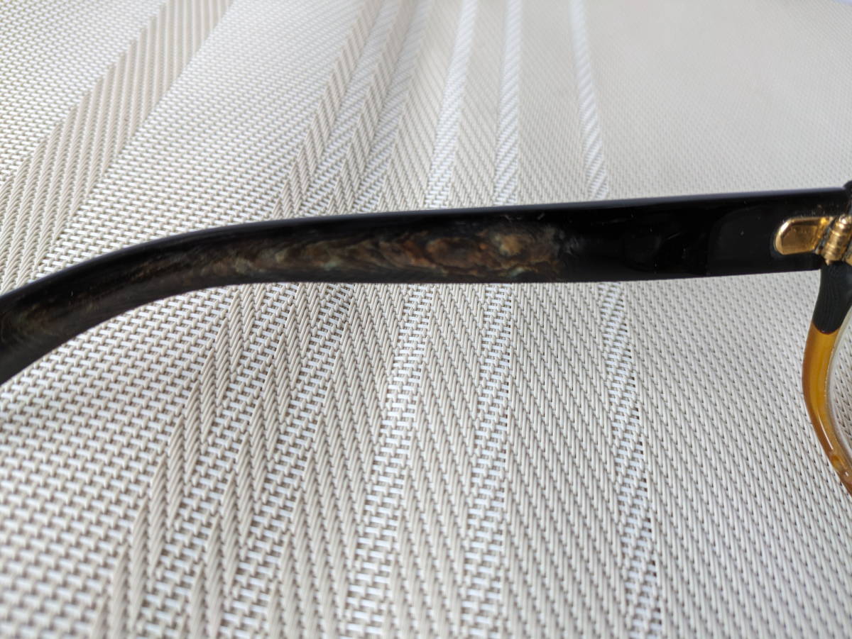 【1386A】眼鏡　べっこう　k18刻印有り　べっ甲　アンティーク_4