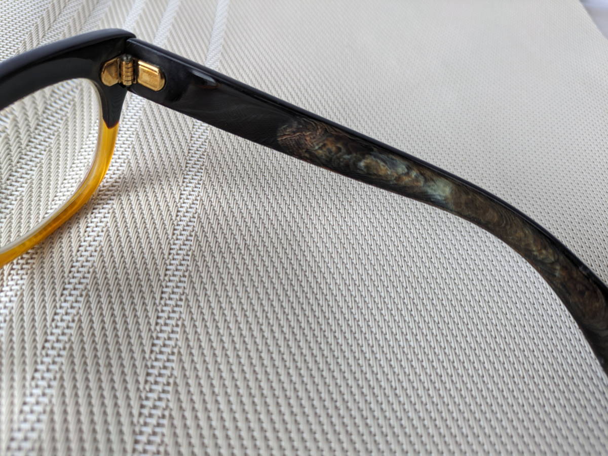 【1386A】眼鏡　べっこう　k18刻印有り　べっ甲　アンティーク_6