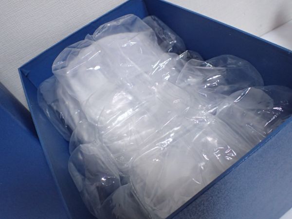 豊F824/1J自☆美品 DRESDEN KRISTALL ドレスデン クリスタル カットガラス 26.3cm 花瓶 フラワーベース 花器 Schonborn Germany ブルー☆_3