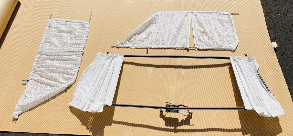 センチュリー GZG50 カーテン カーテンレール セット 純正 GZG50