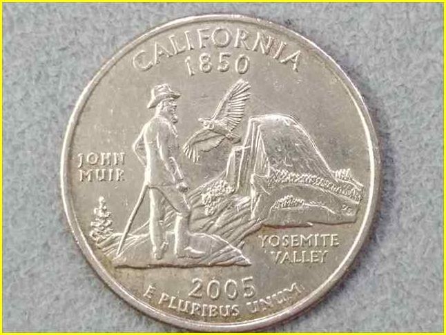 アメリカ 50州25セント硬貨《カリフォルニア州》/2005年】クォーター