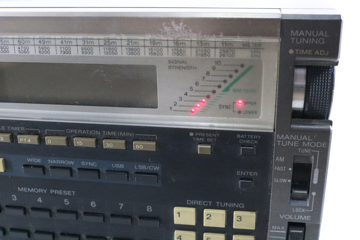 ト滝】☆通電品☆ SONY ICF-2001D AIR/FM/LW/MW/SW PLL シンセサイザー