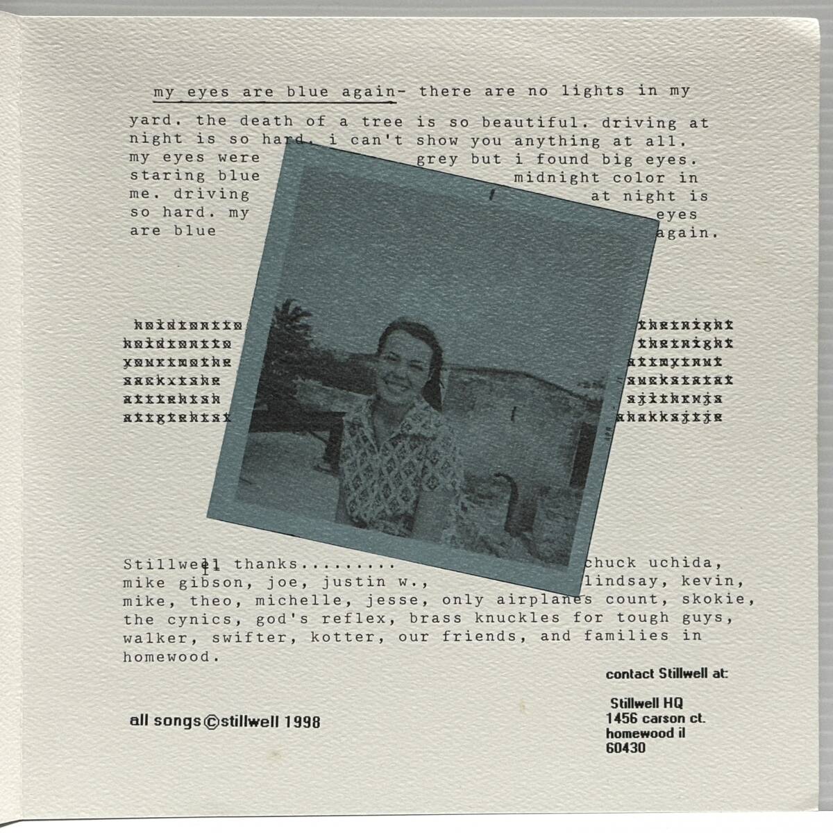 Stillwell / My Eyes Are Blue Again (7 inch) ■Used■ Emo エモいレコード_4