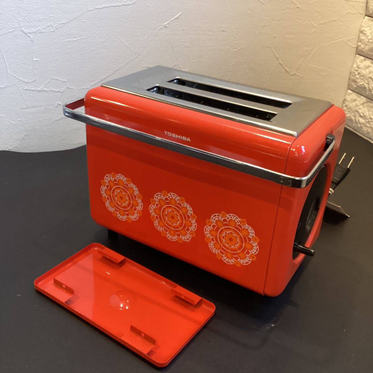 8225】TOSHIBA 東芝 ポップアップトースター レトロ 昭和レトロ HTT