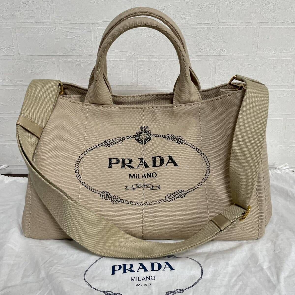 1円 【完全未使用！！】PRADA プラダ カナパ 2way ハンドバッグ トート 