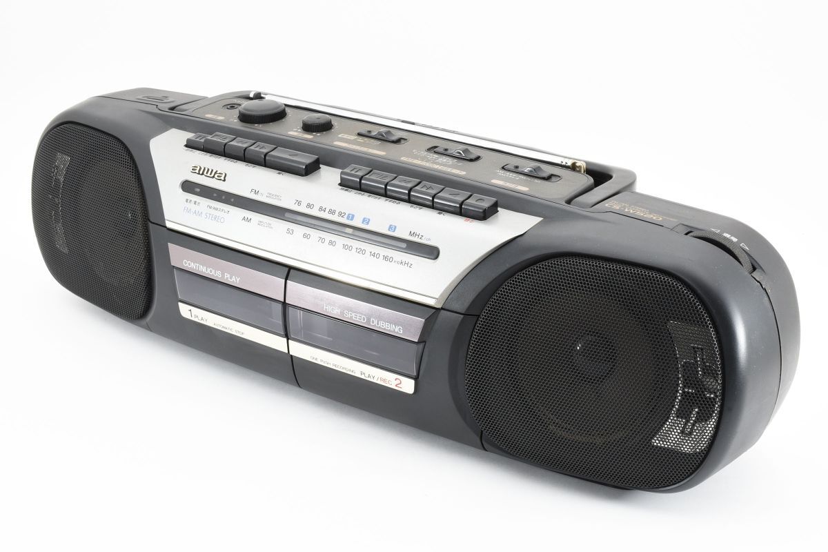 AIWA CS-W520 ステレオラジオカセットレコーダー(2100679(ラジカセ