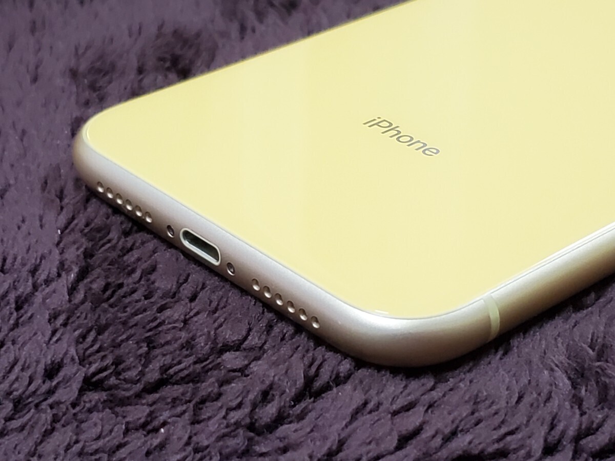 バッテリー93％★美品★送料込★ドコモ iPhone XR 64GB イエロー★SIMフリー★ケースおまけ_5