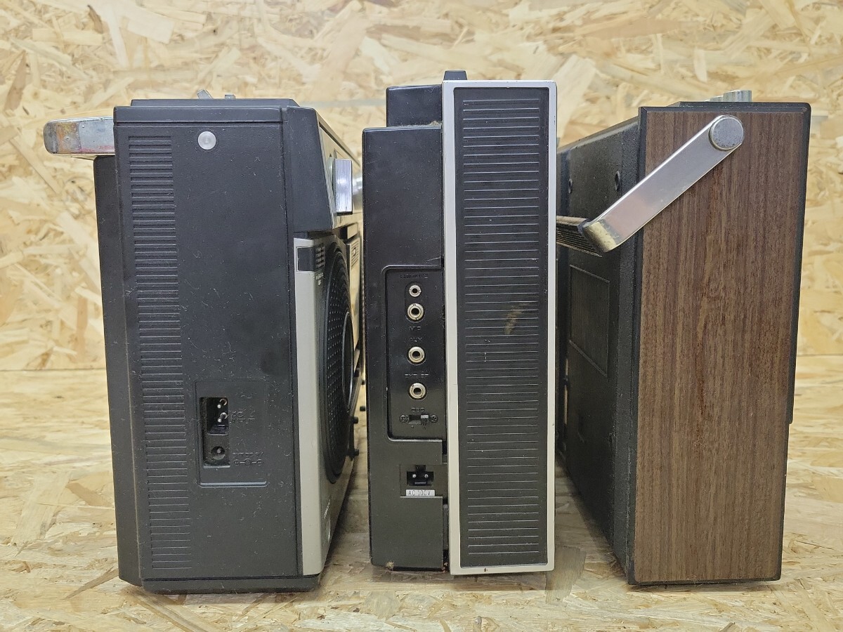 Y 当時物 ラジカセ 3台まとめて AIWA TPR-220 BROTHER OT-433 YUTAKA 