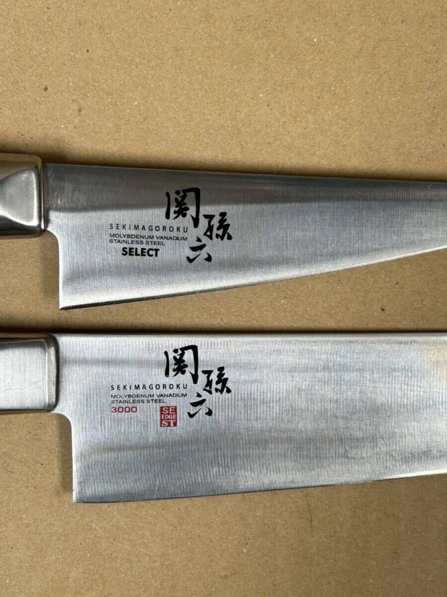た-5-114】60 関孫六 濃州孫六 包丁 4本 まとめて 中古品 万能包丁 和
