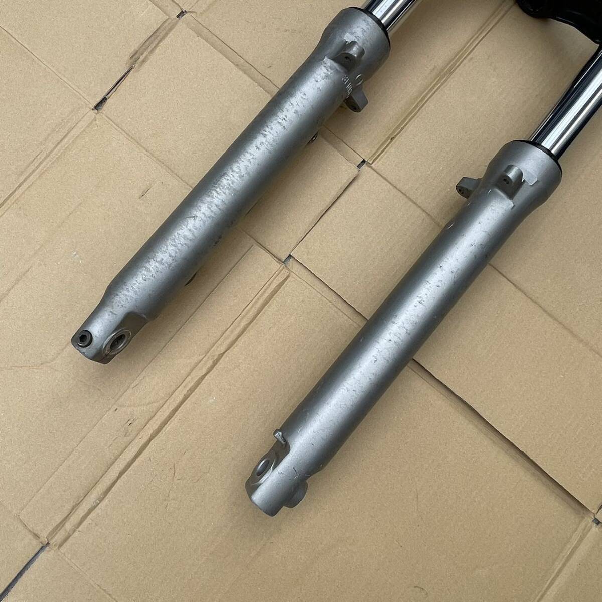 YAMAHA ヤマハ FZR250R 3LN 純正フロントフォーク トップブリッジ・ステム付き RZ250Rダブルディスク化 検）RZ350R RZ 29K 31K RD250 RD350_4