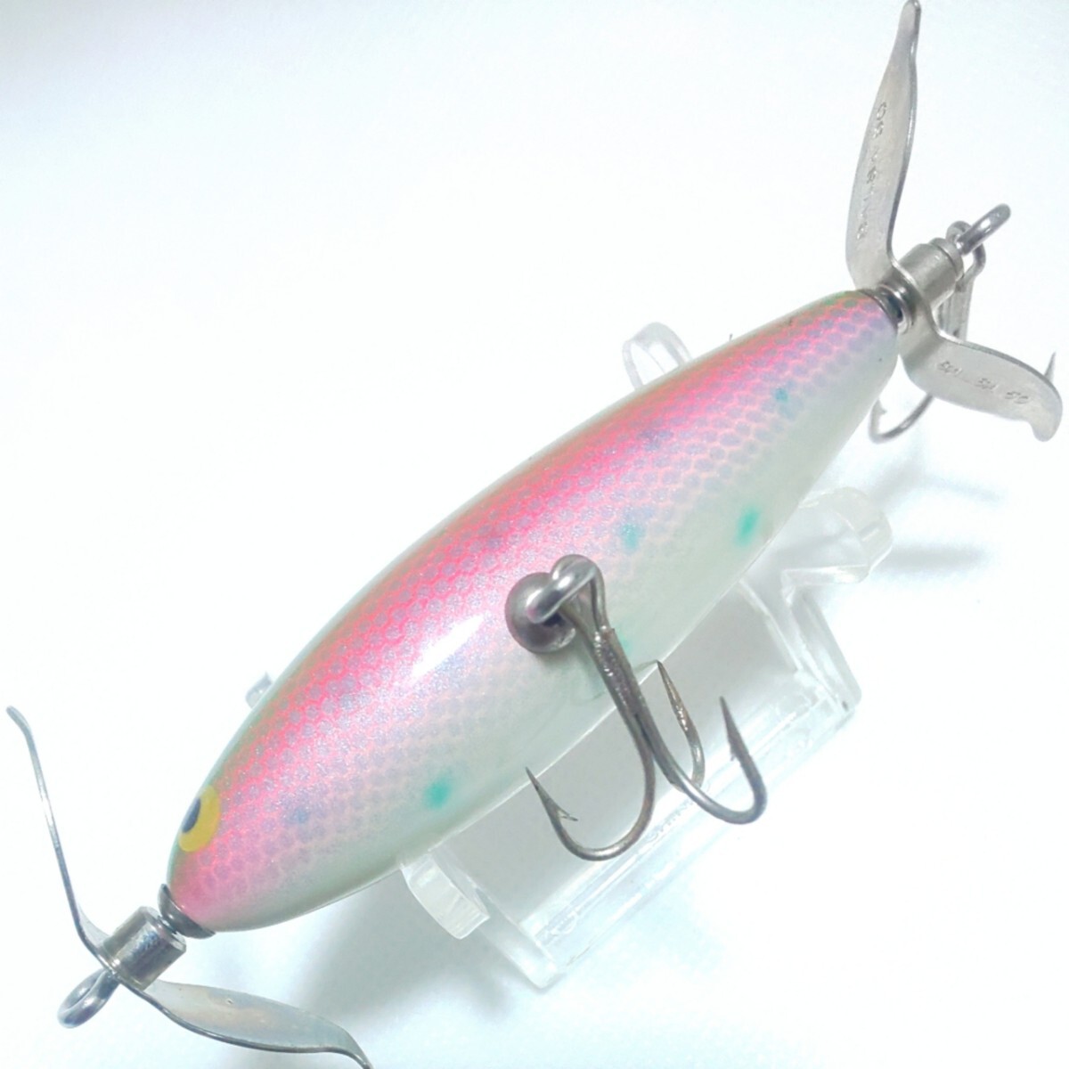 バルサ50 オリジナルJr レインボートラウト 未使用】バルサ50 ホッツィートッツィーJr. 吹き目 ブロック体ペラ