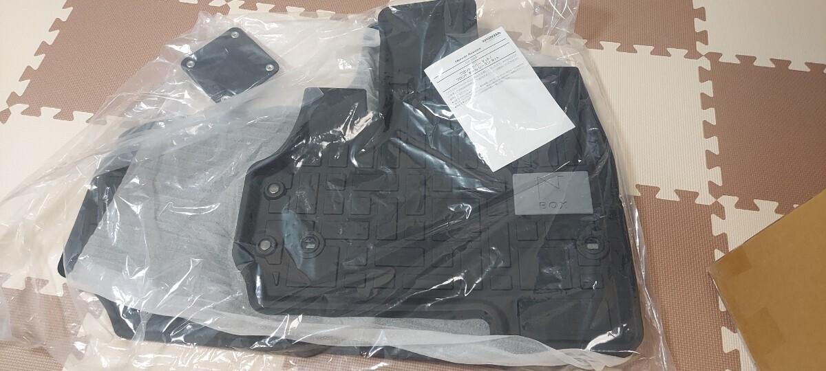 未使用前後セット JF3 JF4 Nボックス 純正マット ラバーマット ゴムマット _1