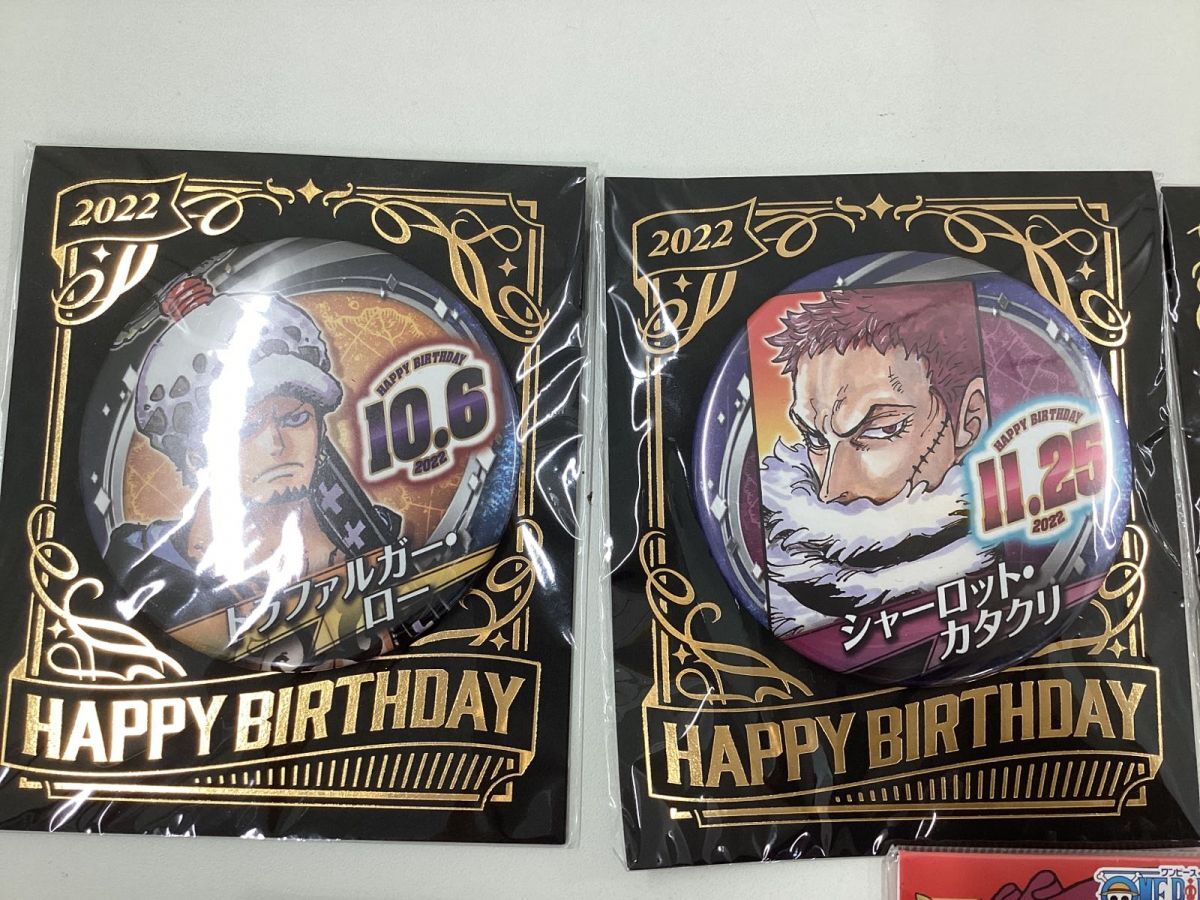 未開封】 ワンピース ONE PIECE グッズ バースデイ缶バッジ ホログラム