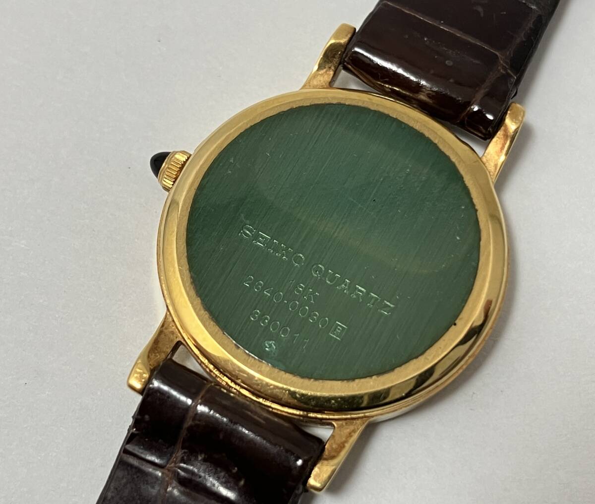 ジャンク SEIKO CREDOR 2340-0030 レディース クォーツ 18K刻印有