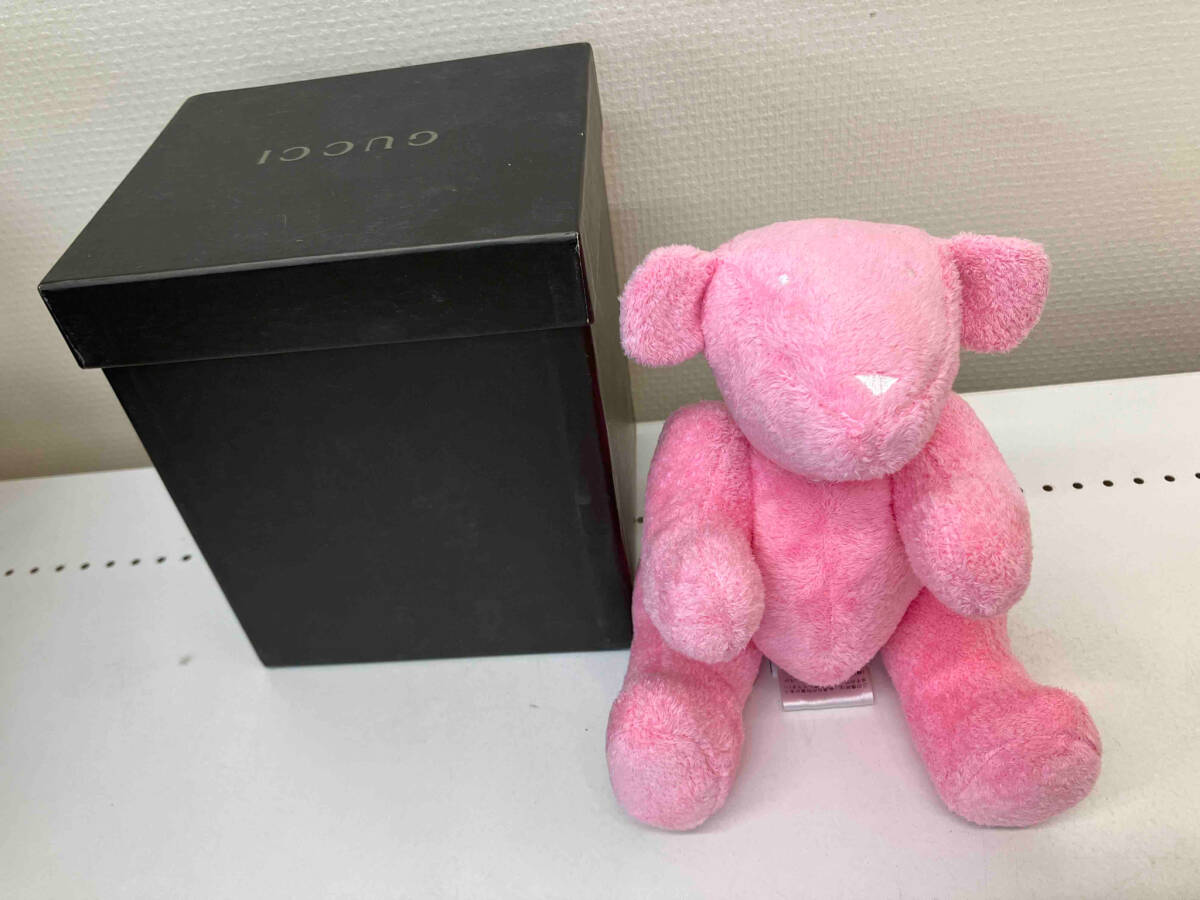 現状品 GUCCIグッチ テディベア ピンク ぬいぐるみ(体長10cm - 30cm