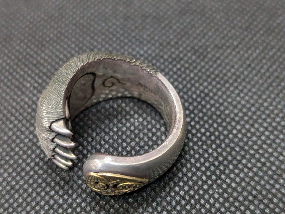 長○M173/【Artjewelry Ague 下倉洋之 キムン カムイ シルバー 熊の手