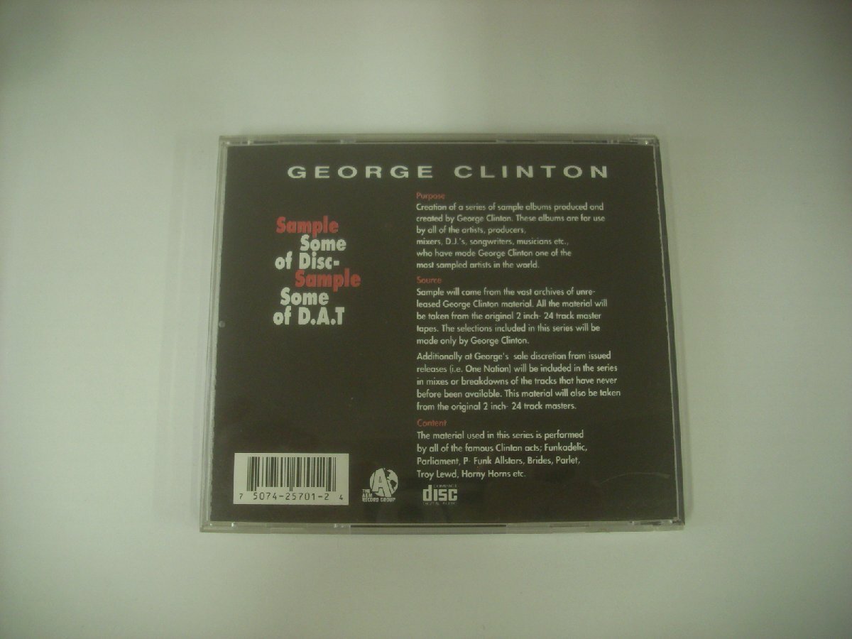 輸入USA盤 CD GEORGE CLINTON / SAMPLE SOME OF DISC SAMPLE SOME OF D.A.T ...