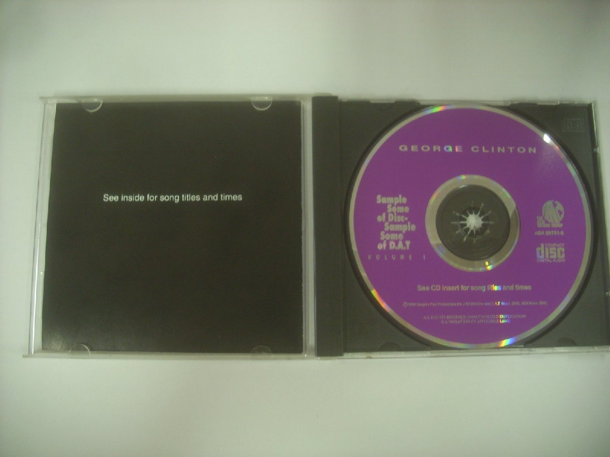 輸入USA盤 CD GEORGE CLINTON / SAMPLE SOME OF DISC SAMPLE SOME OF D.A.T ...