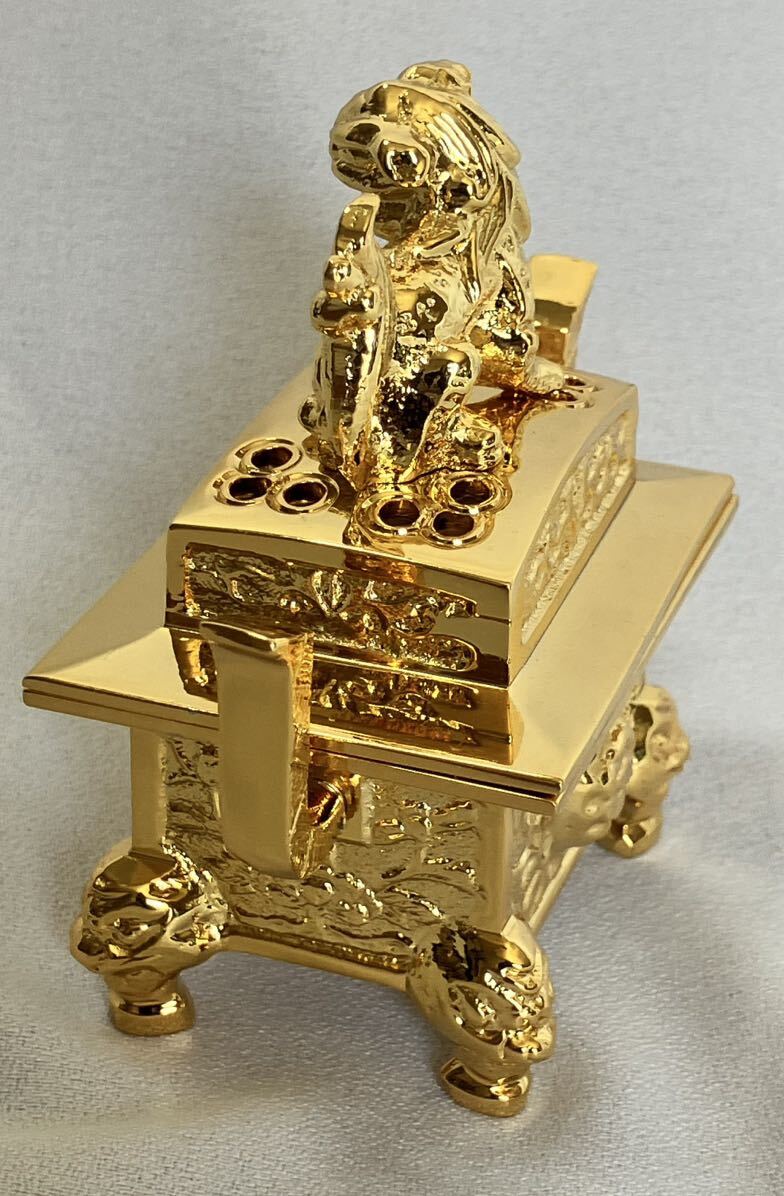 新品 香炉 金香炉 上彫香炉35 本金メッキ 真宗大谷派 仏具 仏壇 お寺