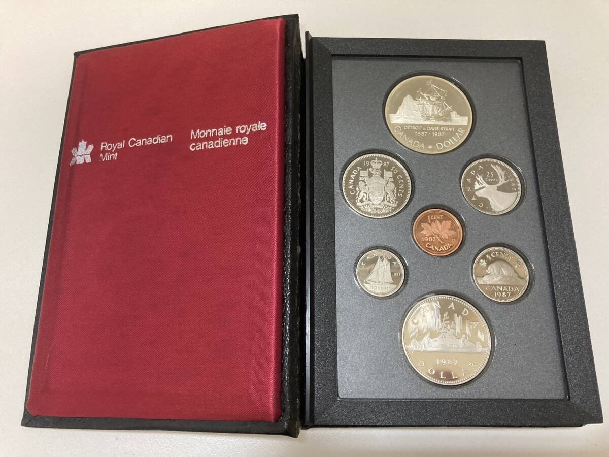 26997☆ロイヤルカナディアンミントセット カナダ コイン 銀貨 1987年