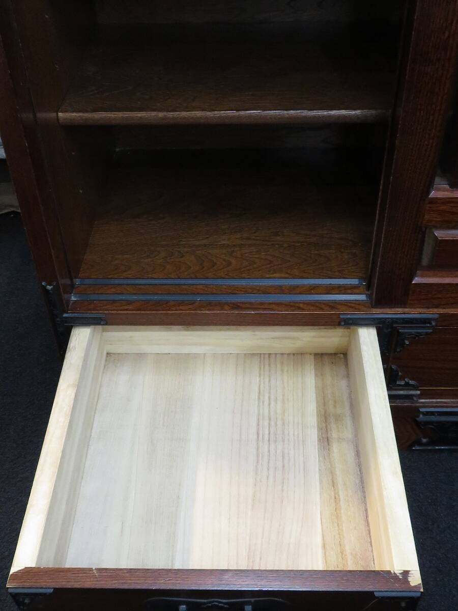 欅 和茶棚 和風 昭和レトロ 水屋箪笥 茶箪笥 古家具 アンティーク