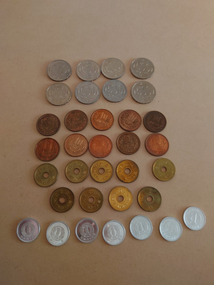 硬貨　昭和64年　500円　10円　5円　1円_1