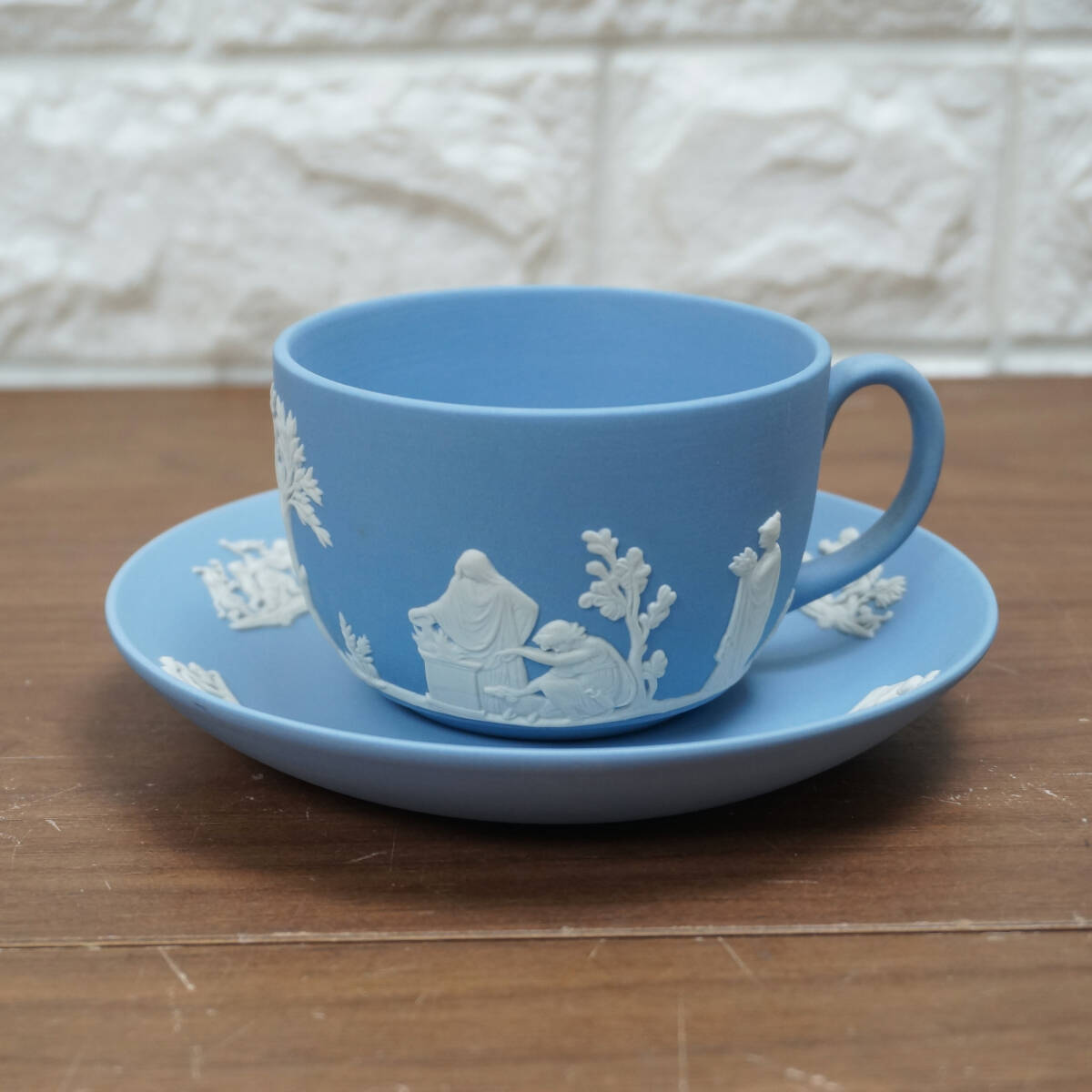B⑨ 未使用美品 ウェッジウッド WEDGWOOD ジャスパー カップ＆ソーサ