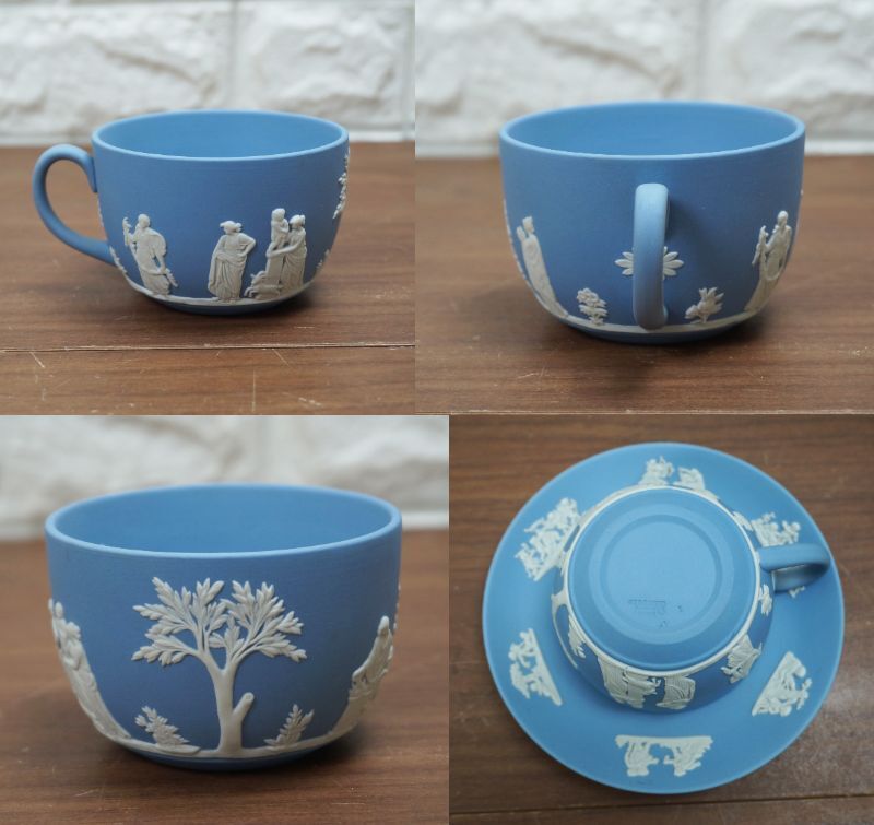 B⑨ 未使用美品 ウェッジウッド WEDGWOOD ジャスパー カップ＆ソーサ