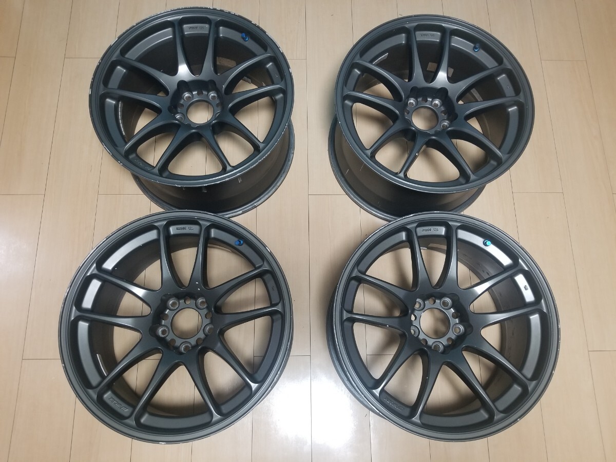 WORK 極 ホワイト18インチ9.5J ＋30 通し 5H-114 WORK 極 ホワイト18インチ