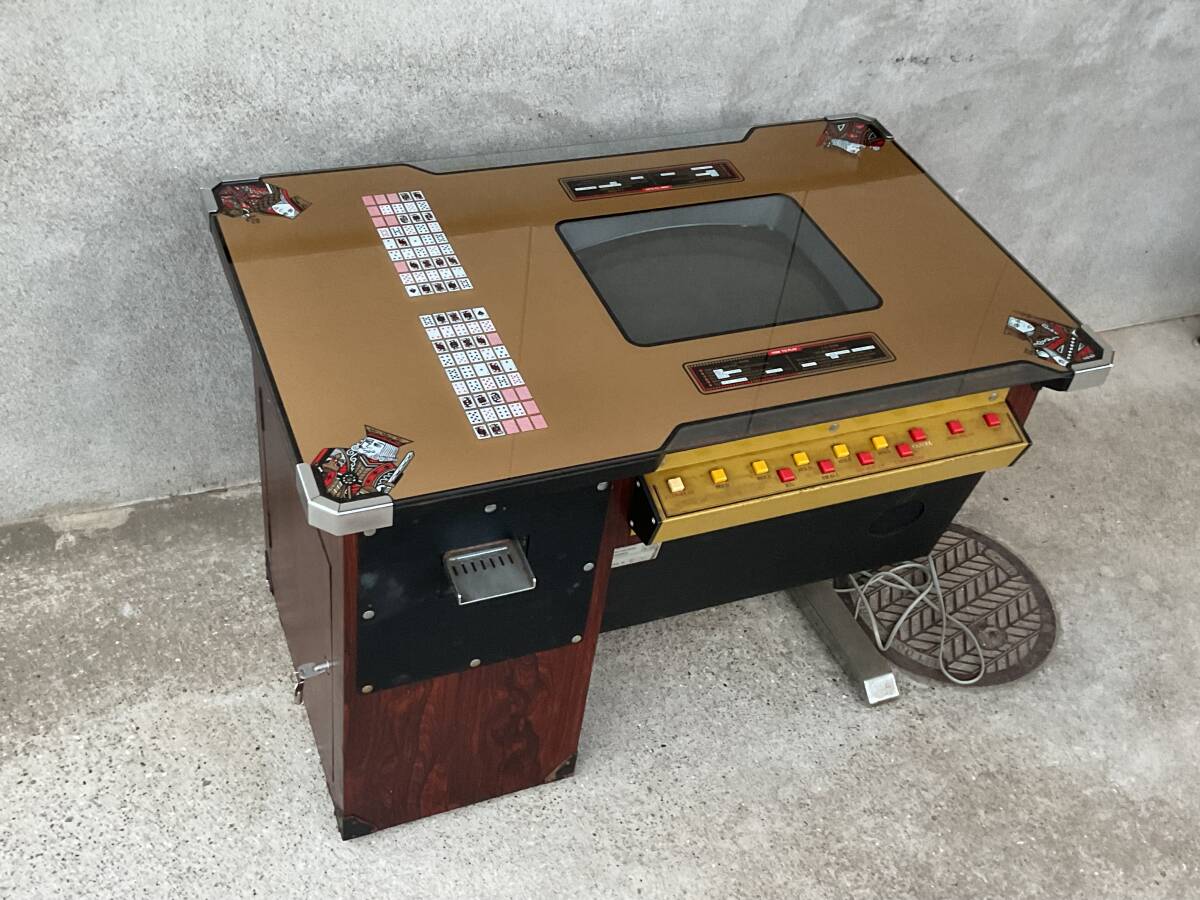 TTJ403 昭和レトロ ポーカーゲーム機 テーブル型筐体 アーケードゲーム