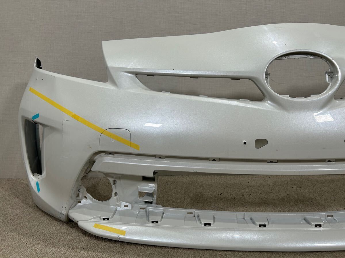 ZVW30 後期 プリウス 純正 フロントバンパー (070 ホワイトパール