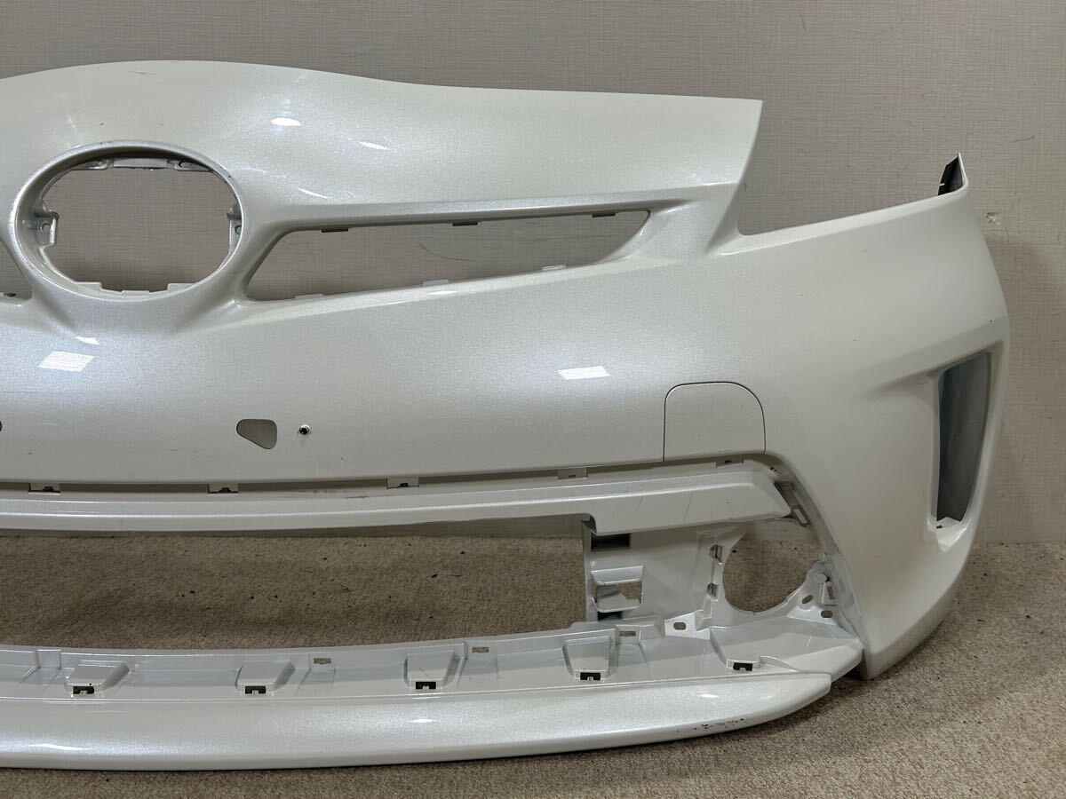 ZVW30 後期 プリウス 純正 フロントバンパー (070 ホワイトパール