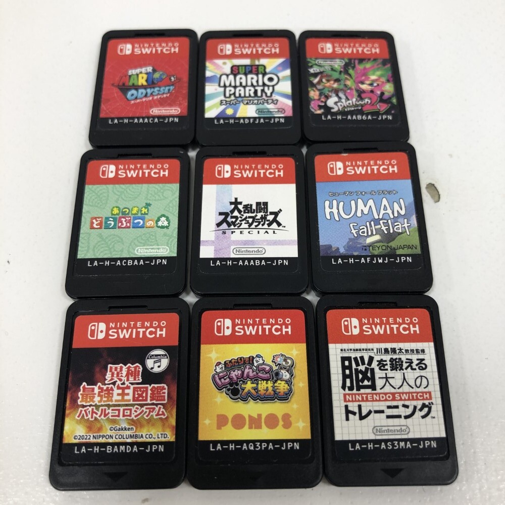 07w9536☆1円~ Nintendo Switch ソフトのみ・9本セット 動作確認済